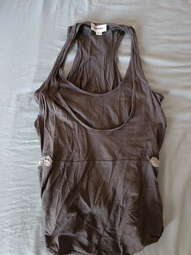 Top canottiera grigio diesel - grigio,