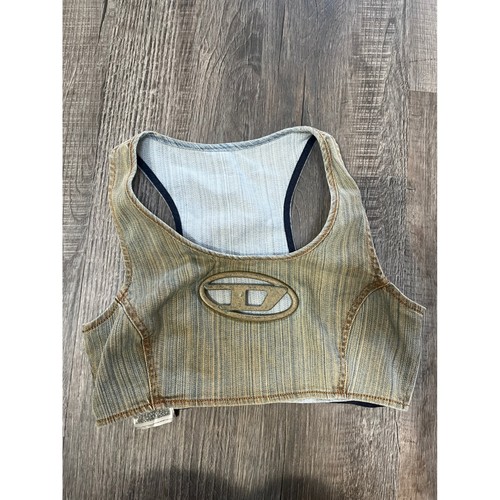 Diesel top fsd denim - de-top-fsd, crop
