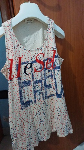 Diesel canotta donna bianca