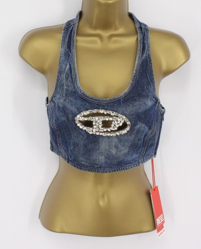 Diesel donna crop top denim - diesel,